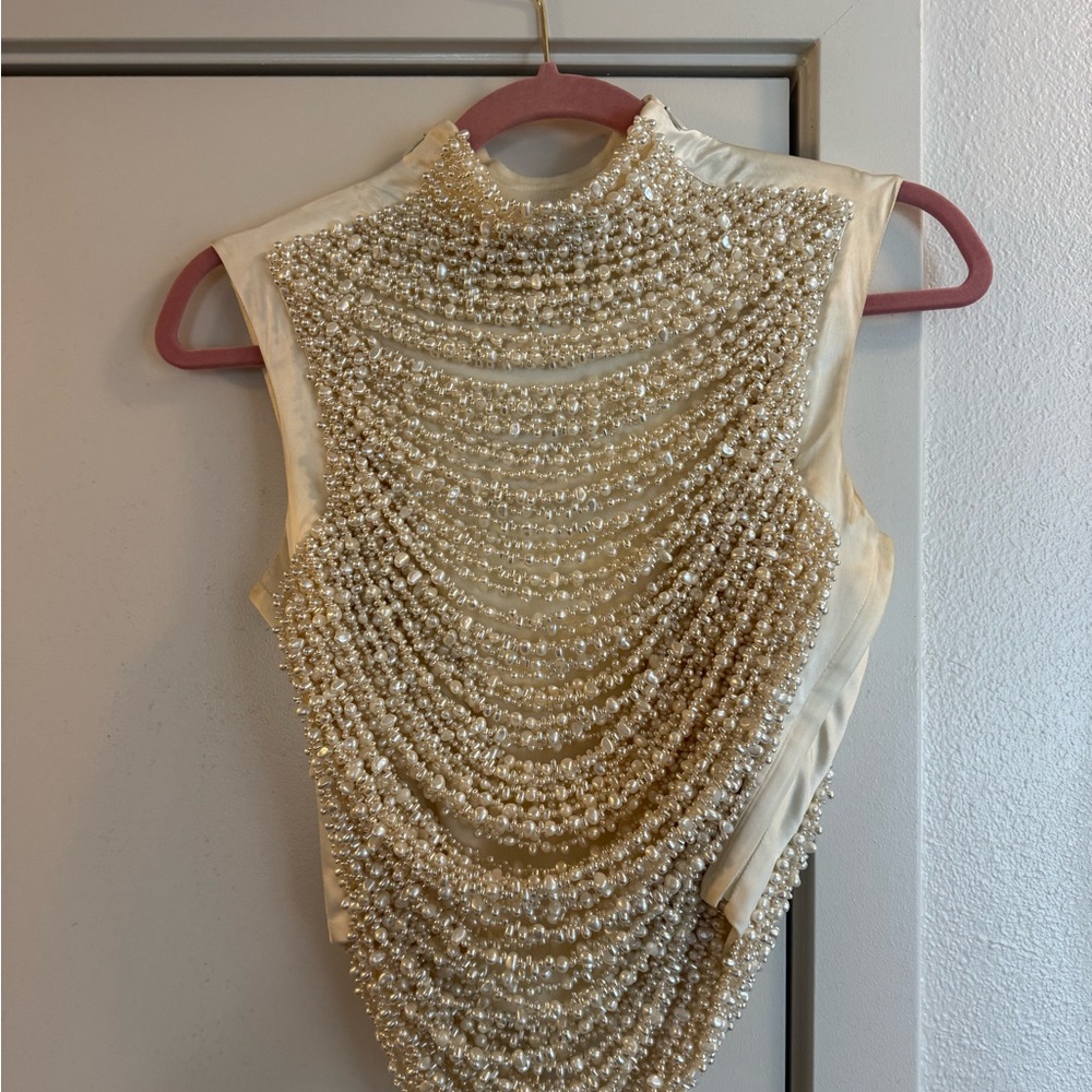 Cult Gaia TARAJI TOP, Pearl - Picture 3 of 7